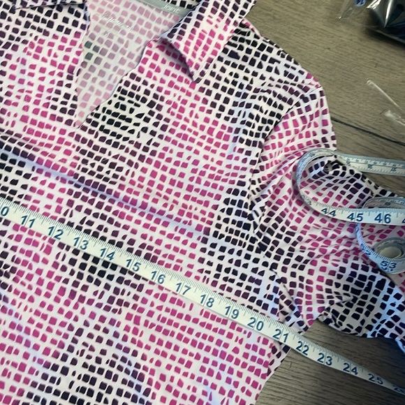 COPY - JoFit- Cute ladies golf shirt. Cute scalloped bottom. 3/4 length Sleeve … - Picture 5 of 5